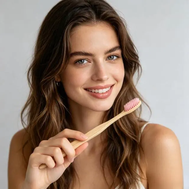 Alt view image 7 of 7 - Bamboo Toothbrushes Medium for Adults and Kids, 7 Pcs | Natural, Biodegradable, BPA Free Bristles, Home and Travel Use