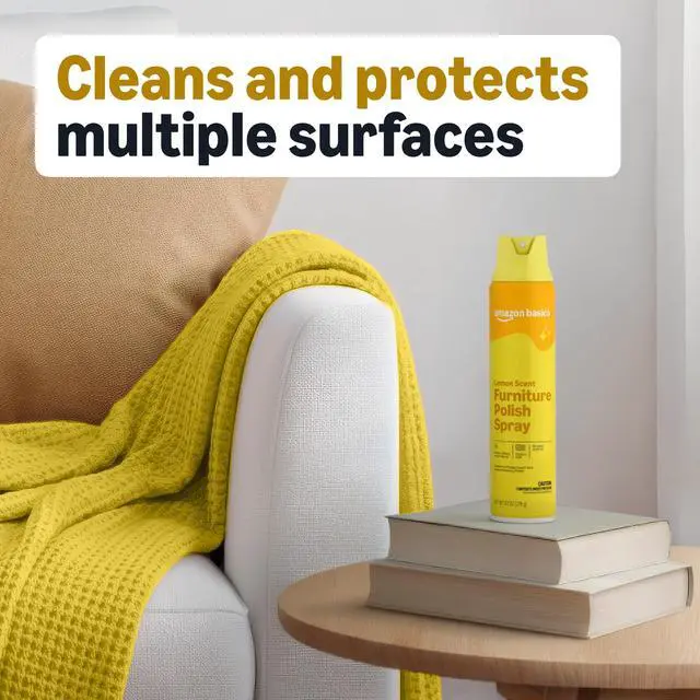 Alt view image 2 of 5 - Lemon Scent Multi-surface Furniture Polish Spray, Cleans, Shines & Protects, No Waxy Build-up, 9.7 OZ, Pack of 1