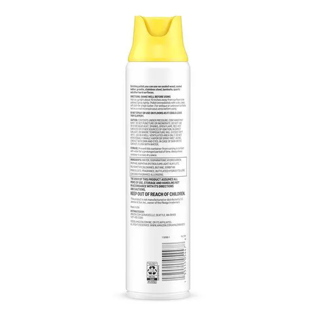 Alt view image 5 of 5 - Lemon Scent Multi-surface Furniture Polish Spray, Cleans, Shines & Protects, No Waxy Build-up, 9.7 OZ, Pack of 1