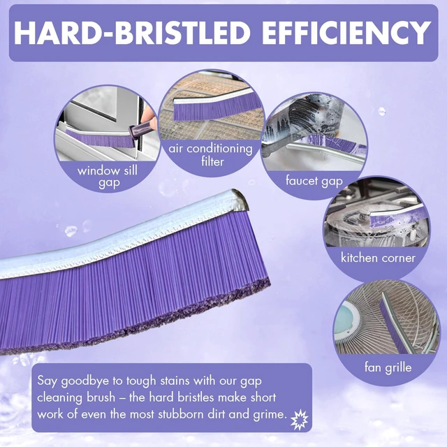 Alt view image 2 of 7 - 3pcs Crevice Gaps Cleaning Brush,2023 New Cleaning Brush for Small Spaces,Durable & Thin Crevice Cleaning Brush,Deep Cleaning Brush Supplies for Kitchen Surfaces & Window Track & Stubborn Stains