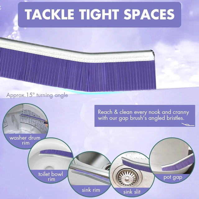 Alt view image 3 of 7 - 3pcs Crevice Gaps Cleaning Brush,2023 New Cleaning Brush for Small Spaces,Durable & Thin Crevice Cleaning Brush,Deep Cleaning Brush Supplies for Kitchen Surfaces & Window Track & Stubborn Stains
