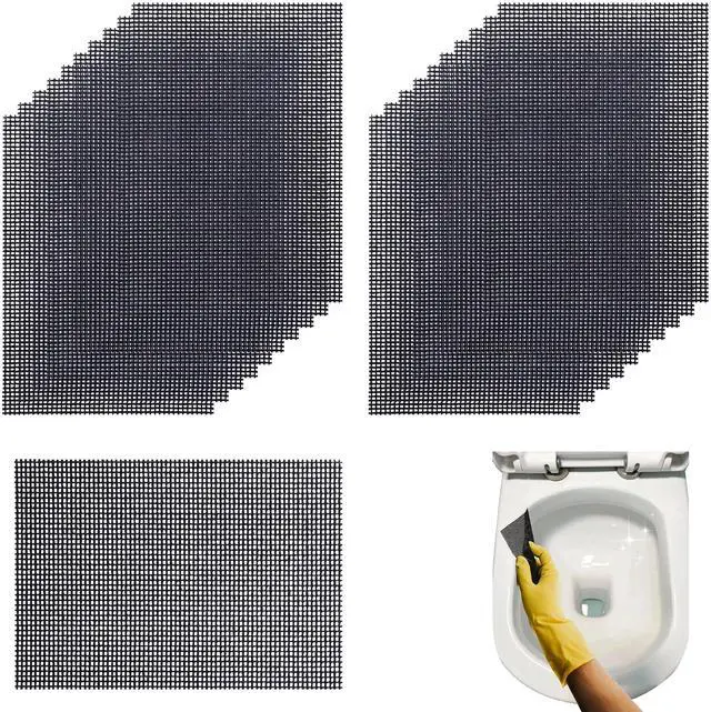 Main image of 10 Pcs Cleaning Screens for Toilets Cleaner Hard Water 5.5 x 4 Inch | Flexible Scrubbing Pads for Household Cleaning Scouring Mesh Pad for Remove Grills Carbon Rust Scale