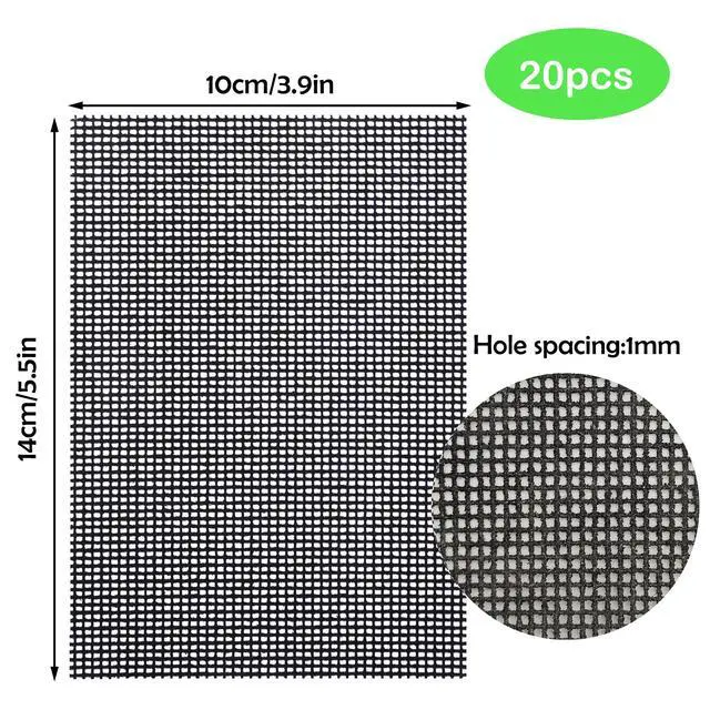 Alt view image 2 of 7 - 10 Pcs Cleaning Screens for Toilets Cleaner Hard Water 5.5 x 4 Inch | Flexible Scrubbing Pads for Household Cleaning Scouring Mesh Pad for Remove Grills Carbon Rust Scale