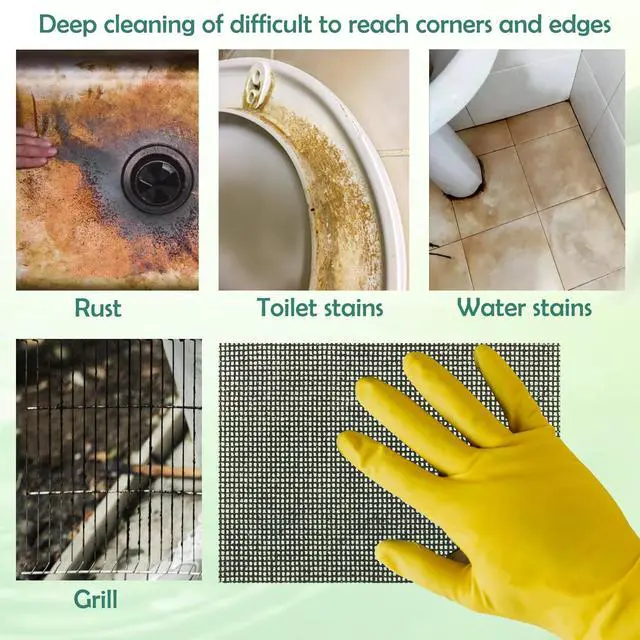 Alt view image 4 of 7 - 10 Pcs Cleaning Screens for Toilets Cleaner Hard Water 5.5 x 4 Inch | Flexible Scrubbing Pads for Household Cleaning Scouring Mesh Pad for Remove Grills Carbon Rust Scale