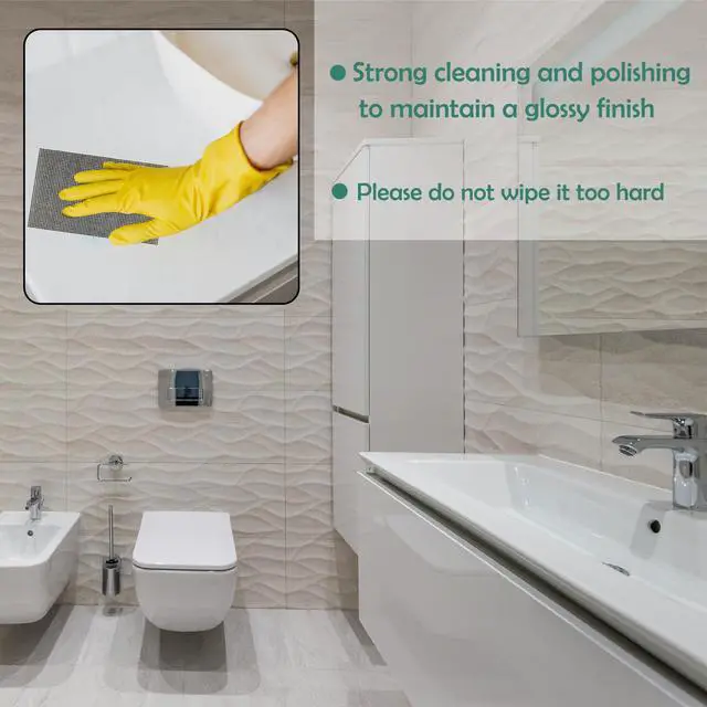 Alt view image 6 of 7 - 10 Pcs Cleaning Screens for Toilets Cleaner Hard Water 5.5 x 4 Inch | Flexible Scrubbing Pads for Household Cleaning Scouring Mesh Pad for Remove Grills Carbon Rust Scale