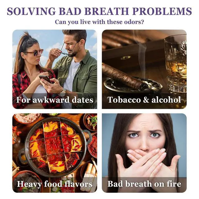 Alt view image 3 of 7 - Oral Breath Spray, Fruit Flavor Mouth Spray Breath Freshener Oral Care, Portable Long Lasting Refreshing Mouth Spray 01