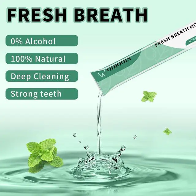 Alt view image 3 of 7 - Travel Size Mouthwash Mini Mouth wash for Fresh Breath (Pack of 20) | Mouthwash Travel Size,alcohol free mouthwash for adults,mini mouth wash travel size,