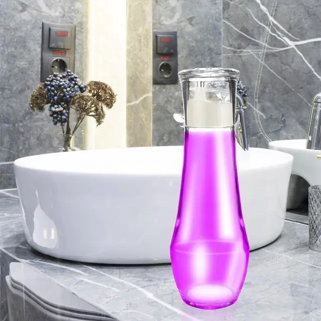 Alt view image 6 of 7 - Bathroom Mouthwash Dispenser with Lid,8.8 oz Glass Mouthwash Dispensers with Pour Spout Reusable Dispensing Mouthwash, Vegetable Oil, Syrup, and Other Liquids Container Cups