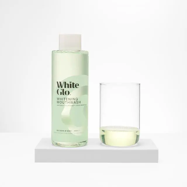 Alt view image 2 of 3 - Whitening Mouthwash - Long-Lasting Freshness - Teeth Whitening Mouthwash - Helps Reduce Surface Stains - Refillable Bottle - 16.9 oz
