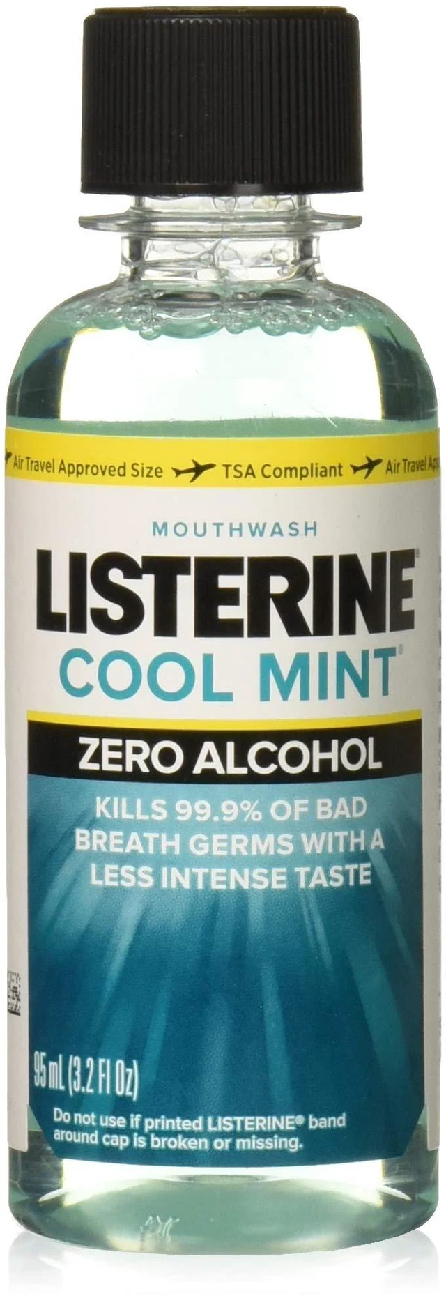 Main image of Cool Mint Zero Alcohol Mouthwash, 3.2 oz (Pack of 2)