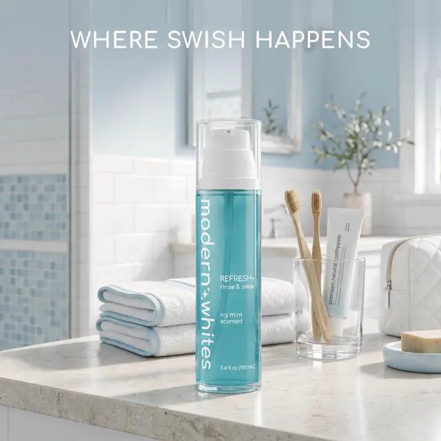 Alt view image 6 of 7 - Mouthwash, Precision Pump, Alcohol-Free, 100 ML, Pack of 1 | Long-Lasting Mint Oral Rinse for Fresh Breath, Zero Burn, TSA Friendly, Xylitol-Enriched, Controlled Mess-Free Dispensing