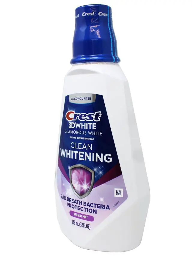 Alt view image 3 of 5 - 3D White Glamorous White Mouthwash, Alcohol Free Multi-Care Whitening Mouthwash, Arctic Mint, 32 fl oz (946 mL)