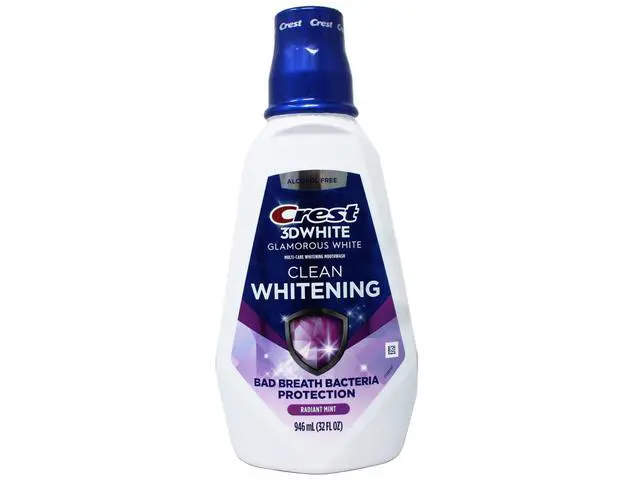 Alt view image 5 of 5 - 3D White Glamorous White Mouthwash, Alcohol Free Multi-Care Whitening Mouthwash, Arctic Mint, 32 fl oz (946 mL)