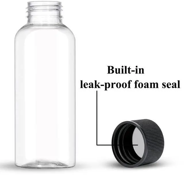 Alt view image 2 of 7 - Travel Bottles for Toiletries 3.4 oz Travel Size Mouthwash Bottles with Black Screw Cap, BPA Free Leak-Proof Portable Liquid Container 5 pack