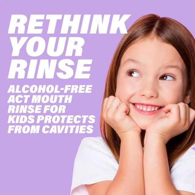 Alt view image 3 of 7 - Kids Anticavity Fluoride Rinse Groovy Grape 16.9 fl. oz. Accurate Dosing Cup, Alcohol Free