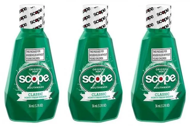 Main image of Mouthwash Classic Original Mint 1.2 Oz Travel Size Pack of 3)
