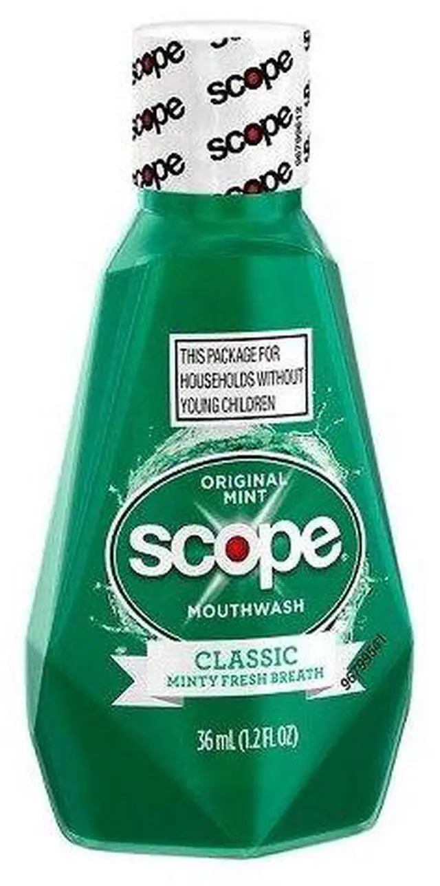 Alt view image 2 of 2 - Mouthwash Classic Original Mint 1.2 Oz Travel Size Pack of 3)