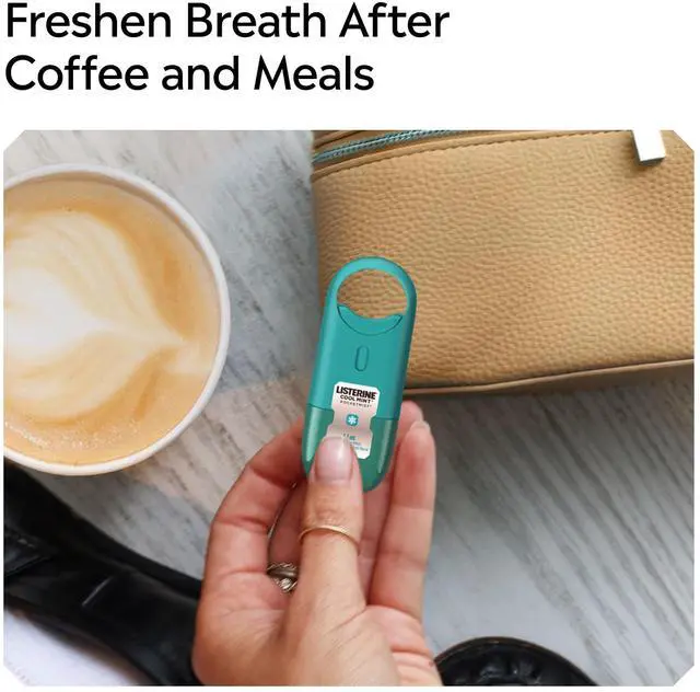 Alt view image 3 of 7 - Pocketmist Oral Care Mist, Cool Mint, 0.26 fl. oz/7.7 mL x 2 | Instant Fresh Breath, Non-Aerosol, Sugar-Free, Travel Size Mouth Spray, Kills 99% Bad Breath Germs, On-The-Go, Portable