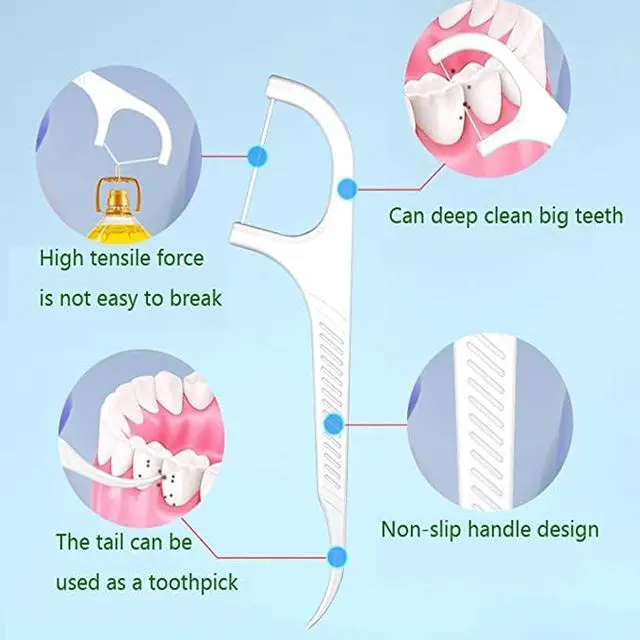 Alt view image 5 of 7 - Ultralight Dental Floss Picks Case-Storage 10 Count Professional Shred Resistant Flossers-Superfine Toothpicks Sticks-Best Dental Oral Care Tools for Adults(Pink)