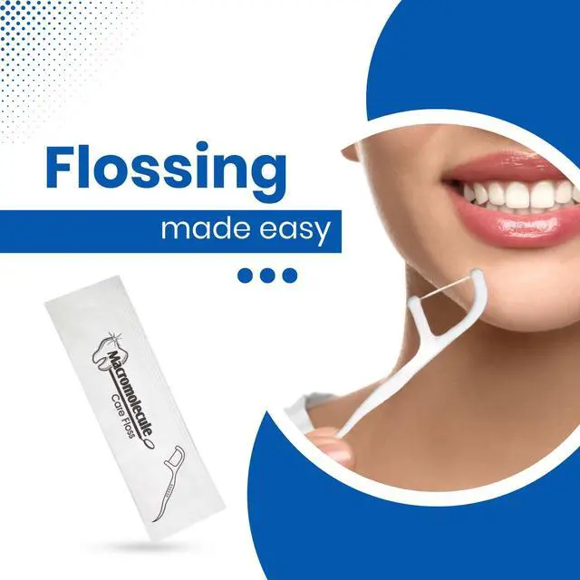 Alt view image 2 of 7 - Dental Floss Picks (Pack of 10) - Individually Wrapped Oral Care Flossers for Adults & Kids - Travel Dental Picks for Teeth Cleaning & Plaque Removal - No Break & No Shred Floss