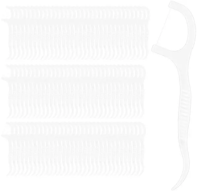 Main image of Dental Floss Picks, 100 Count | Easy Grip Handle, Storage Box, Travel, Teeth Clean & Oral Care