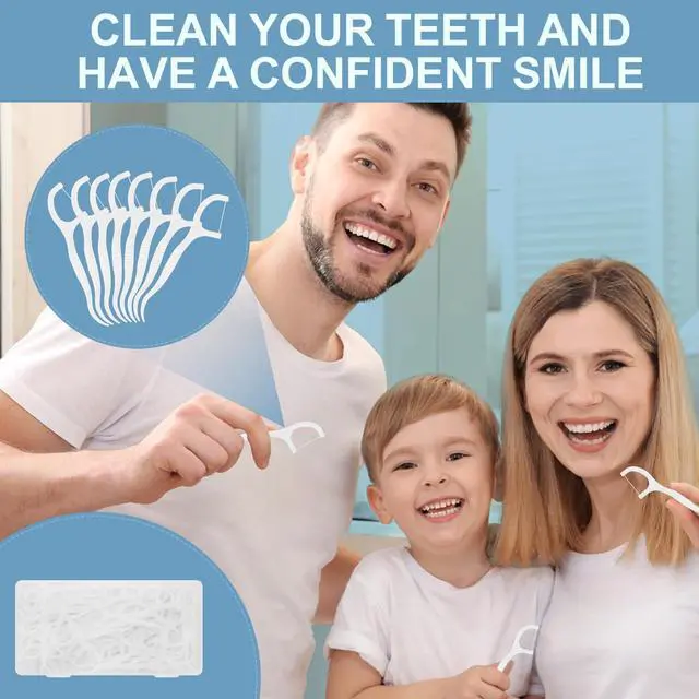 Alt view image 5 of 7 - Dental Floss Picks, 100 Count | Easy Grip Handle, Storage Box, Travel, Teeth Clean & Oral Care