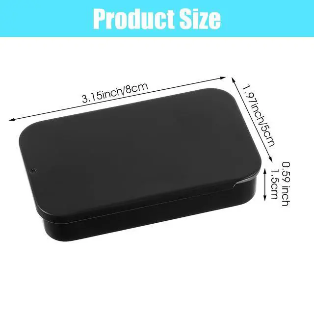 Alt view image 2 of 7 - 2 PCS Mini Travel Dental Floss Case, Portable Purse Floss Pick Holder, Small Toothpick Dispenser, Convenient Refillable Glide Storage Adult Floss in Box for Travel Dates Dinners Hotels (Black)