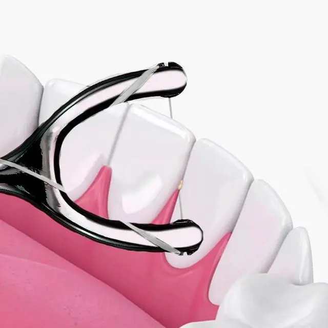 Alt view image 4 of 7 - 2 Set Stainless Steel Dental Floss Set with Replaceable Picks, Toothpick Holder & 1968.5inch Roll - Portable Oral Care Kit in PVC Case