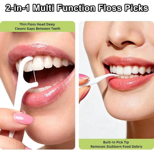 Alt view image 7 of 7 - Dental Floss Pick Dispenser for Aduts,2PCS Orange Travel Portable Floss Sticks Case with 20 Count Disposabe Flosser,Pop-up Dating Hotels Toothpick Holder Box Kit for Teeth Clean