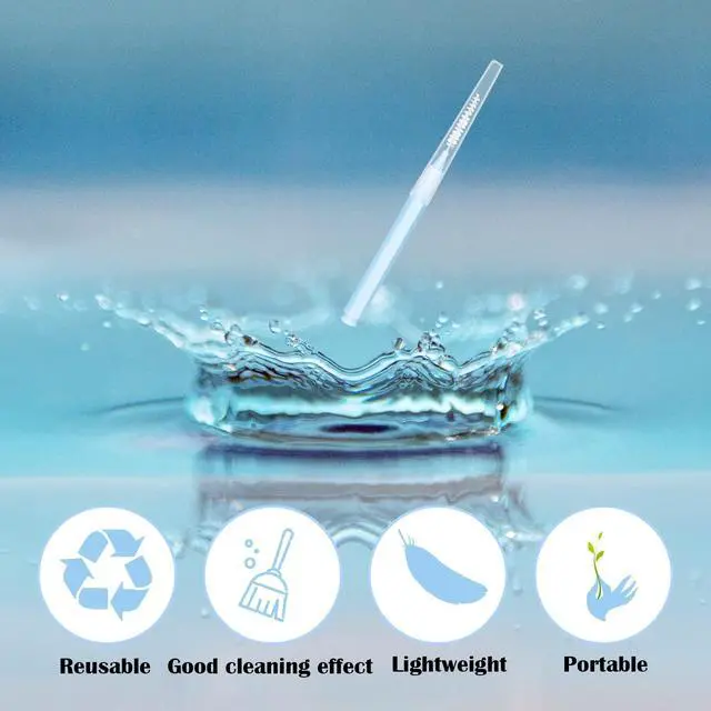 Alt view image 5 of 6 - Braces Brush for Cleaner Interdental Toothpick Dental Tooth Flossing Head Oral Hygiene Flosser Cleaners Cleaning Tool (5Colors,75pcs)