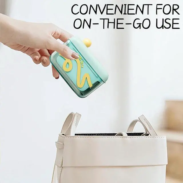 Alt view image 2 of 5 - 2pcs Automatic Pop-up Portable Floss Dispenser with 20pcs Dental Floss, Floss Dispenser Refillable, Travel Floss Picks Case for Home, Restaurant, and On-the-Go Oral Care (Green+Pink)