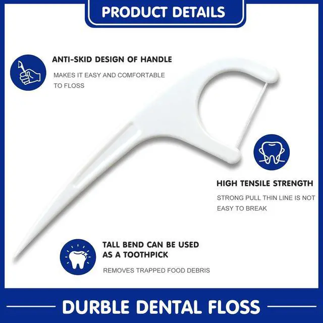 Alt view image 3 of 7 - Individually Wrapped Floss Pick-Flosser for Adults with Handy Case | Mini Disposable Dental Floss Singles Bag for Travel, Hotel, Restaurant, Office, Car, WeddingFlossing Sticks for Family