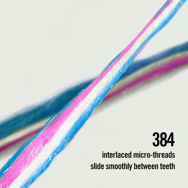 Alt view image 3 of 6 - POP Whitening Dental Floss, Peppermint, Baking Soda Infused, Teeth Whitening, Plaque Remover for Teeth, Shred Resistant, Vegan Wax, Cruelty Free, Oral Care, PFAS Free, 1 Pack, 54.6 yd