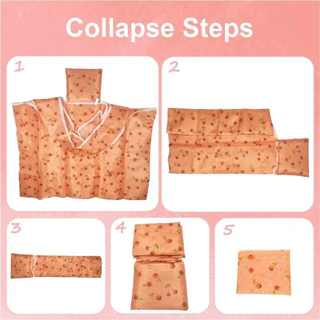 Alt view image 7 of 7 - Extra Large 50lbs Foldable Reusable Shopping Bags kitchen reusable grocery bags Washable Polyester Bags in Pocket(2 set, Pink Fruit)