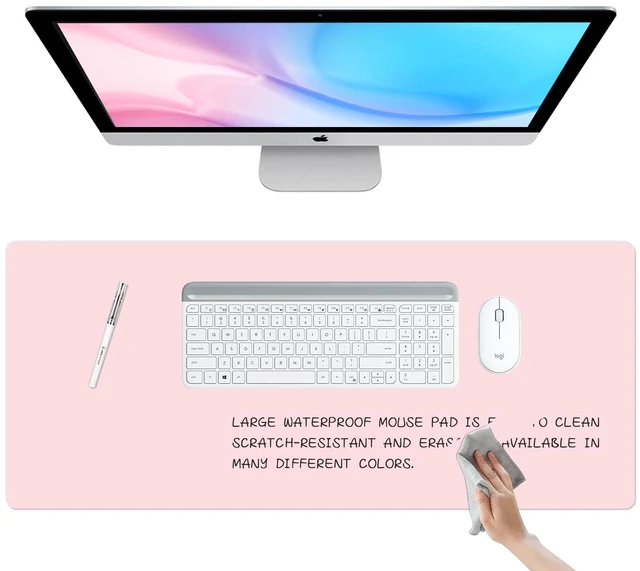 Main image of Dry Erase Desk Mat, Erasable Writing White Board for Making Plans | Waterproof Desk Pad, Non-Slip Large Desktop Protector for Office, Home, School 31"x13"