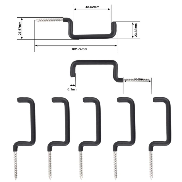 Alt view image 3 of 7 - Bow Hangers for Hunting, Bow Hook Real Tree Stand Bow Hangers Bow Gear Holder Outdoor Hunting Accessory (5 pcs/Pack)
