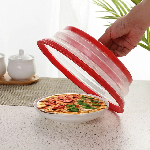 Alt view image 5 of 7 - Collapsible Microwave Splatter Cover, 10.5 Inch, Dishwasher-safe, Microwave Plate Cover With Steam VentBPA-Free Silicone & Plastic (Light purple)