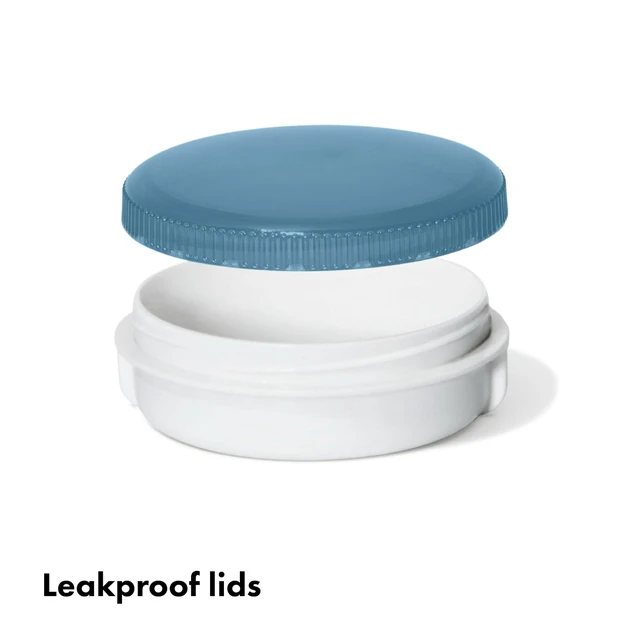 Alt view image 3 of 4 - Good Grips Prep & Go Leakproof Condiment Container - 2 oz, Ocean Blue | 2 oz Containers Ideal for Salad Dressing, Sauce, Nuts, Portable for Dipping and Snacking, Meal Prep Essential