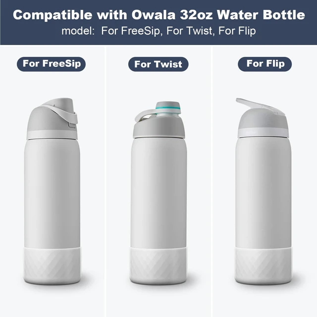 Alt view image 2 of 7 - Silicone Boot for Owala Water Bottle 32 oz, Anti-Slip Protective Sleeve for FreeSip/Twist/Flip Stainless Steel Water Bottles Accessories