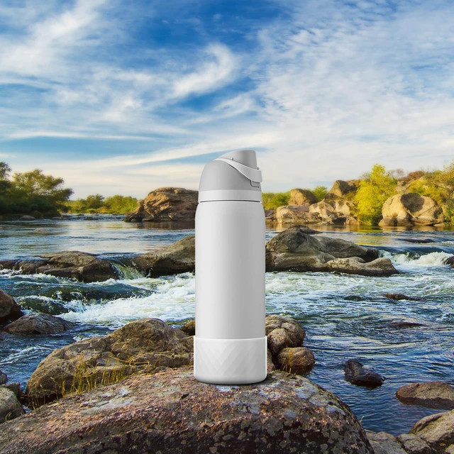 Alt view image 6 of 7 - Silicone Boot for Owala Water Bottle 32 oz, Anti-Slip Protective Sleeve for FreeSip/Twist/Flip Stainless Steel Water Bottles Accessories