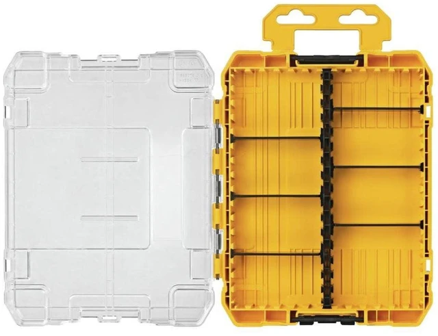 Main image of Tool Box, Medium 8-Compartments Small Parts Organizer, Portable Tough Case Screw Organizer Toolbox with Customazible Dividers (DWAN2190)