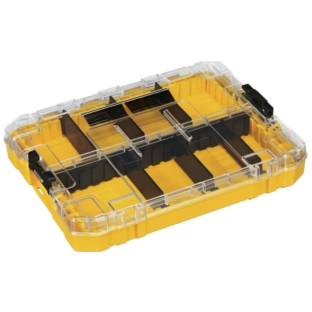 Alt view image 2 of 5 - Tool Box, Medium 8-Compartments Small Parts Organizer, Portable Tough Case Screw Organizer Toolbox with Customazible Dividers (DWAN2190)