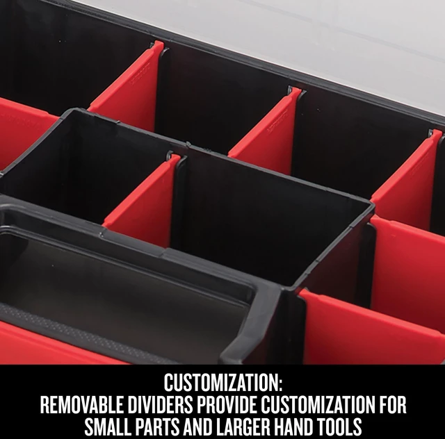 Alt view image 3 of 7 - 10-Compartment Small Tool Storage Organizer, Plastic (CMST14021)