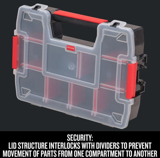 Alt view image 6 of 7 - 10-Compartment Small Tool Storage Organizer, Plastic (CMST14021)