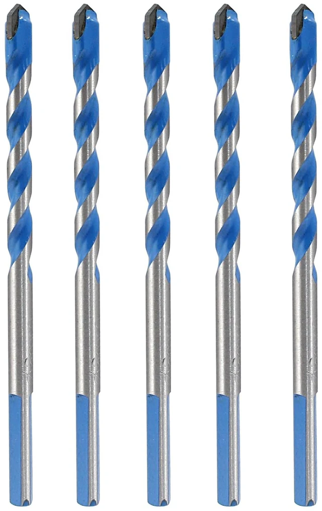 Main image of 5 Pcs 6mm Masonry Drill Bits, 6mm/0.24" | Carbide Drill Bits Set, For Concrete, Tile, Glass, Ceramic, Brick, Wood