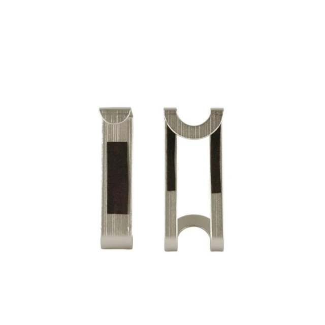 Alt view image 3 of 7 - Over Cabinet Door Hook 2 Pack Kitchen Cabinet Organizer for Towel Holder Storage, Over the Cabinet Hooks for Hand Towels and Dish Cloths, Brushed Nickel