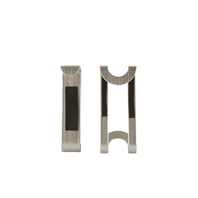 Alt view image 6 of 7 - Over Cabinet Door Hook 2 Pack Kitchen Cabinet Organizer for Towel Holder Storage, Over the Cabinet Hooks for Hand Towels and Dish Cloths, Brushed Nickel