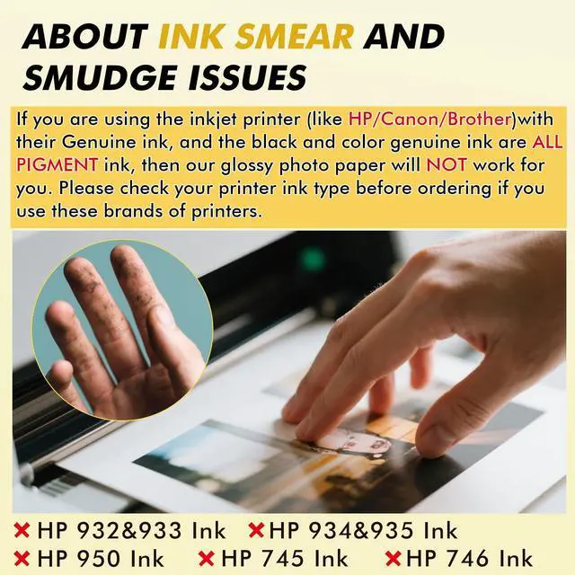 Alt view image 7 of 7 - Glossy Photo Paper Heavyweight Thick 8.5x14 Inch 61LB 100 Sheets Legal Size Cardstock Paper for Inkjet Printing Use Dye Ink 230gsm