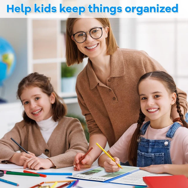 Alt view image 7 of 7 - 72 Pcs Plastic Take Home Folders with 2 Pockets Parent Teacher Classroom Communication Homework Folder for Students Parent Teacher Connect (Blue)