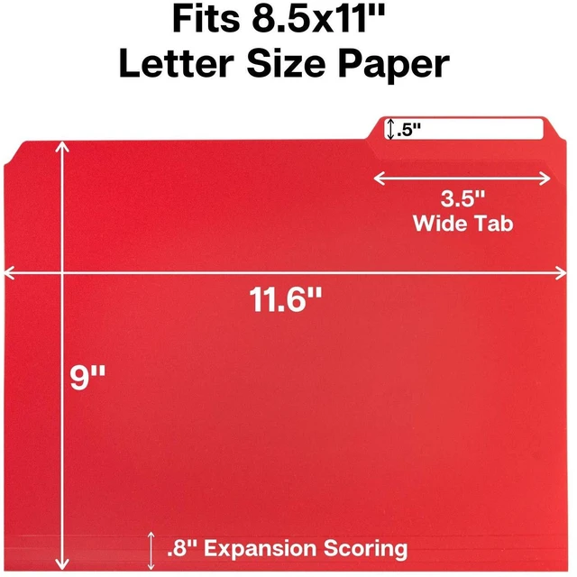 Alt view image 5 of 7 - Plastic Colored File Folders, 1/3 Tab, Letter Size, 24 Pack Colorful Manila Sleeves 8.5x11, Acid-Free Poly for Long-Term Storage, Includes Labels